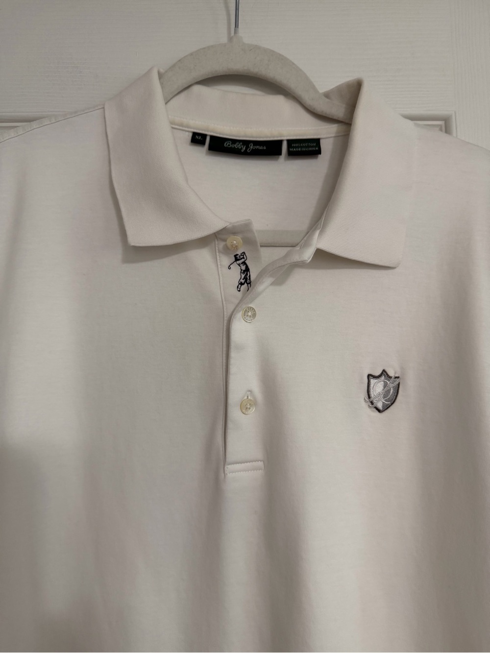 Bobby Jones white polo golf shirt men’s size XL cotton